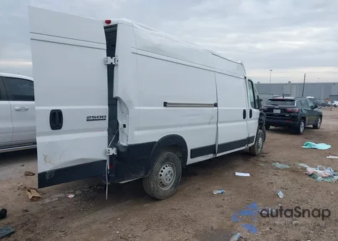 2025 Ram Promaster 2500 Tradesman High Roof 159 Wb W/Pass Seat from USA, damaged, VIN 3C6LRVDG9SE512459